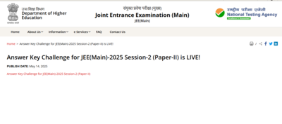 JEE Main 2025 paper 2 answer key objection window closes tomorrow: Check direct link to raise challenges here 121177913.jpg