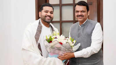 Rohit sharma and devendra fadnavis.jpg