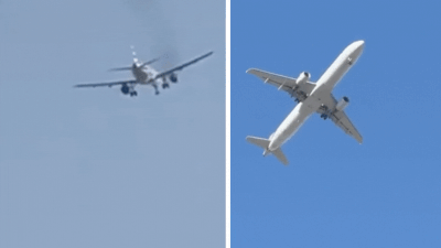 Smoke and sparks midair: American Airlines flight makes emergency landing in Las Vegas shortly after takeoff; witnesses say ‘sounded like large fireworks’ -Watch video 122080872.jpg