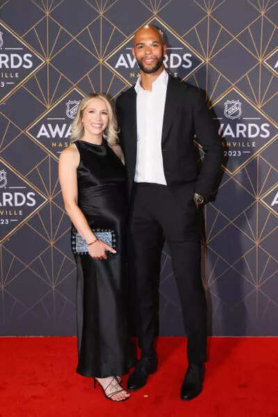Nhl darnell nurse of the edmonton oilers is seen with his wife mikayla marrelli.jpg