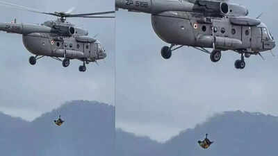 Assessing the risk officials deployed drones to fix the mans location and called in an iaf rescue un.jpeg