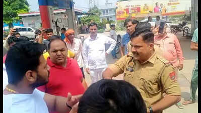 Chaos at ghaziabads morta pump as 30 vehicles engines stop after refuelling.jpg