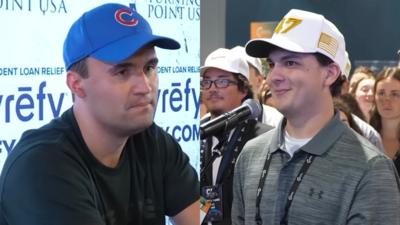 Charlie kirk once clashed with a vikings fan quarterback caleb williams.jpg