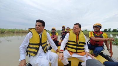 On site inspection of disaster affected areas by chief minister pushkar singh dhami.jpg