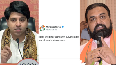 Shehzaad ponnawala kerala congress tweet bihar deputy cm samrat choudhary.jpg