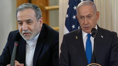 Abbas araghchi left benjamin netanyahu file agencies.jpg