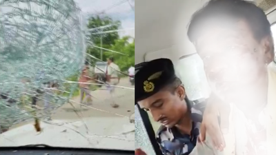 Bjp mp khagen murmu mla shankar ghosh attacked.jpg