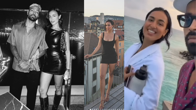 Hardik with his girlfriend mahieka sharma.jpg