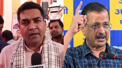 Kapil mishra left arvind kejriwal ani.jpg