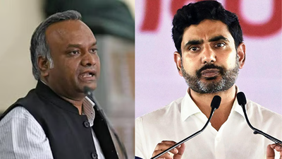 Karnataka it minister priyank kharge andhra it minister nara lokesh.jpg