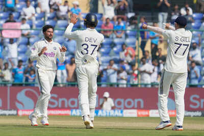 Kuldeep yadav39s 4 wickets put west indies on the brink of follow on in 2nd test.jpg