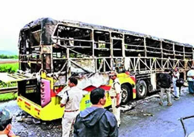 Last minute errand saves navy officer in andhra bus blaze.jpg