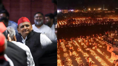 Samajwadi party chief akhilesh yadav39s criticism of the government39s expenditure on diyas for ayod.png