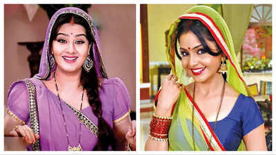 Shilpa shinde and shubhangi atre as angoori bhabhi in bhabi ji ghar par hai.jpg
