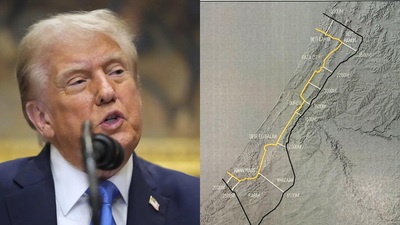 Trump says israel agrees to 39initial withdrawal line39 hints at immediate ceasefire.jpg