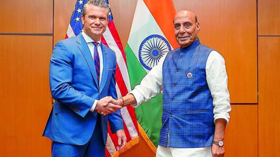 Defence minister rajnath singh and his american counterpart pete hegseth.jpg