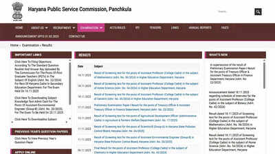 Haryana psc announces hpsc assistant professor result 2025.jpg