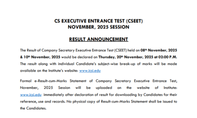 Icsi cseet november 2025 result to be released tomorrow at icsieduin check steps to download and oth.png