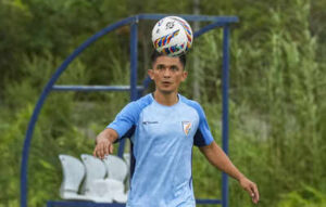Kolkata men39s national soccer team player sunil chhetri during the first day of.jpg