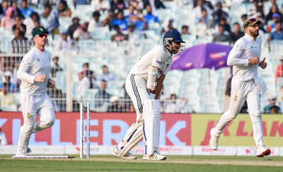 Kolkata nov 14 ani india39s yashasvi jaiswal gets bowled by south africa39s ma.jpg