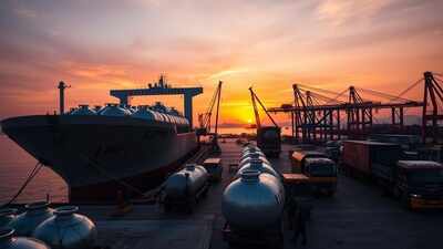 Lpg ship unloading at sunset.jpg