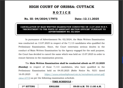 Odisha written main exam postponed.jpg