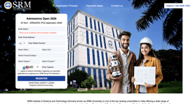 Srmjeee pg 2026 registration begins at srmisteduin check important dates and direct link to apply he.png