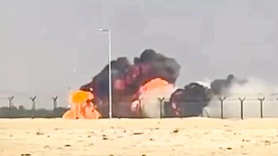 Tejas fighter jet crash at dubai airshow.jpg