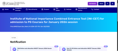 Aiims ini cet january 2026 counselling registration begins check direct link to apply and key dates.png
