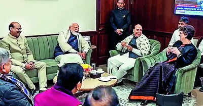 At speakers chamber a rare show of govt oppn bonhomie.jpg