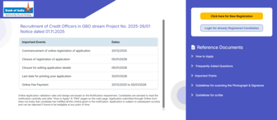 Bank of india recruitment 2025 26 registration window opens for 514 credit officer posts direct link.png