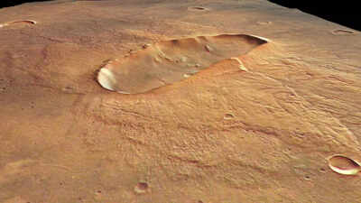 Esa discovers butterfly shaped crater on mars revealing impact volcanic activity and possible water.jpeg