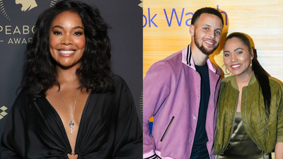 Gabrielle union and stephen curry and ayesha curry.jpg