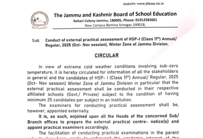 Jkbose class 11 practical exams 2025 to be held in respective schools for oct nov session check offi.png