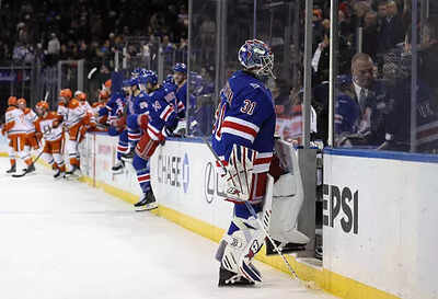Nhl igor shesterkin of the new york rangers leaves the ice following a loss to the anaheim ducks at.jpeg