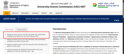Nta ugc net admit card 2025 released for exams scheduled from january 3 to 7 direct link to download.png
