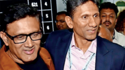 President elect r with anil kumble on sunday.jpg