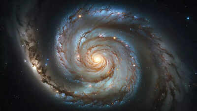 What explains a grand design spiral galaxy only 15 billion years after the big bang.jpg