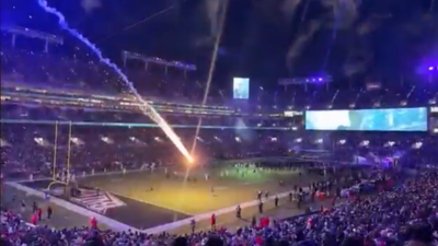 What happened after a rogue firework plunged onto the field during ravens vs patriots on sunday nigh.png