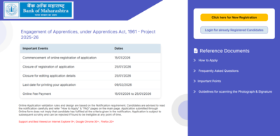 Bank of maharashtra apprentice recruitment 2026 registration window closes today for 600 posts direc.png