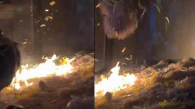 Cinema hall staff along with alert audience members acted promptly to douse the flames.jpg