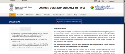 Cuet ug 2026 registration begins at cuetntanicin direct link to apply and other details here.jpg