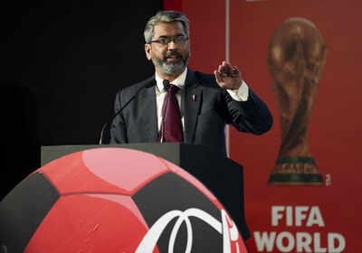 Fifa world cup 2026 trophy arrives in delhi.jpg