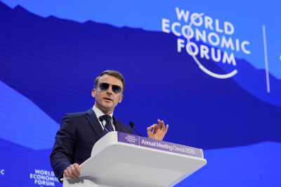 French president emmanuel macron speaks during the annual meeting of the world economic forum in dav.jpeg
