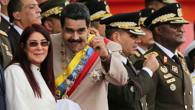 Maduro and his wife cilia flores photo credit ap.jpg