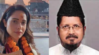 Nushrratt bharuccha at mahakaleshwar temple in ujjain l the fatwa issued as a religious opinion and.jpeg