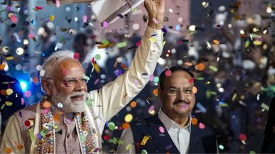 Prime minister narendra modi at bjp hq after a landslide victory in bihar assembly elections.jpg