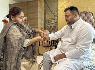 Tejashwi yadav misa bharti celebrate raksha bandhan.jpg