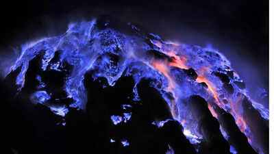This volcanos lava isnt red its electric blue heres the science behind it.jpg