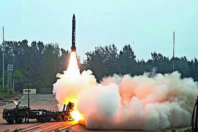 Two pralay missiles test fired in odisha.jpg